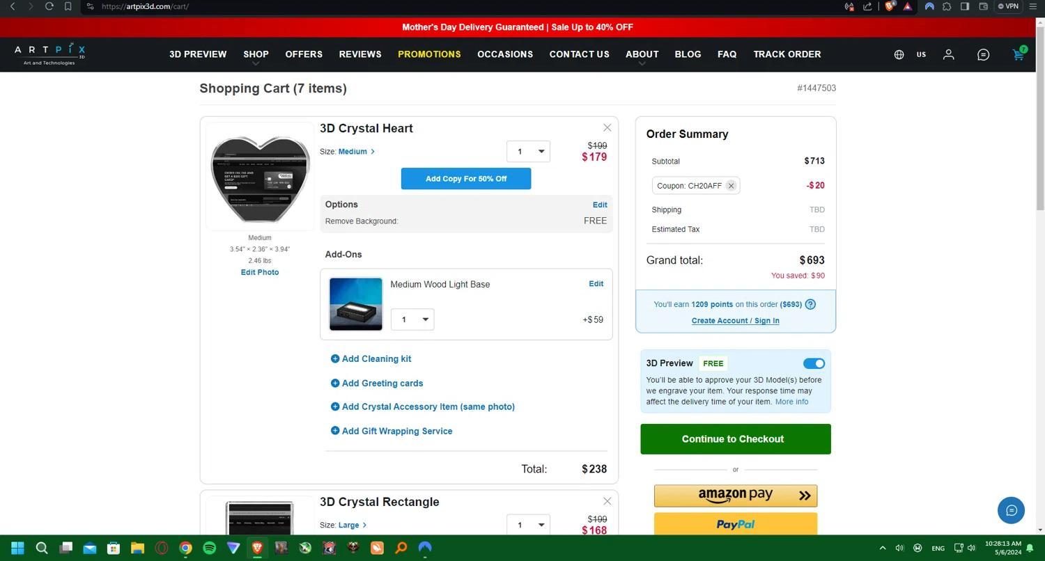 How to apply ArtPix 3D coupon code